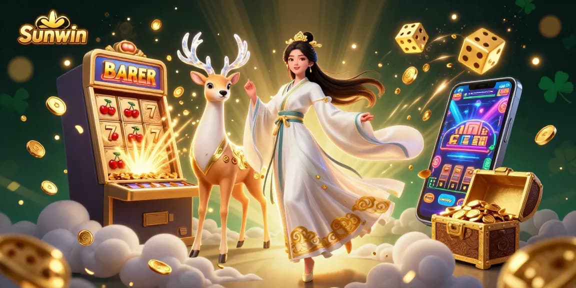 Play at Sunwin and celebrate with slot jackpots and festive casino elements!