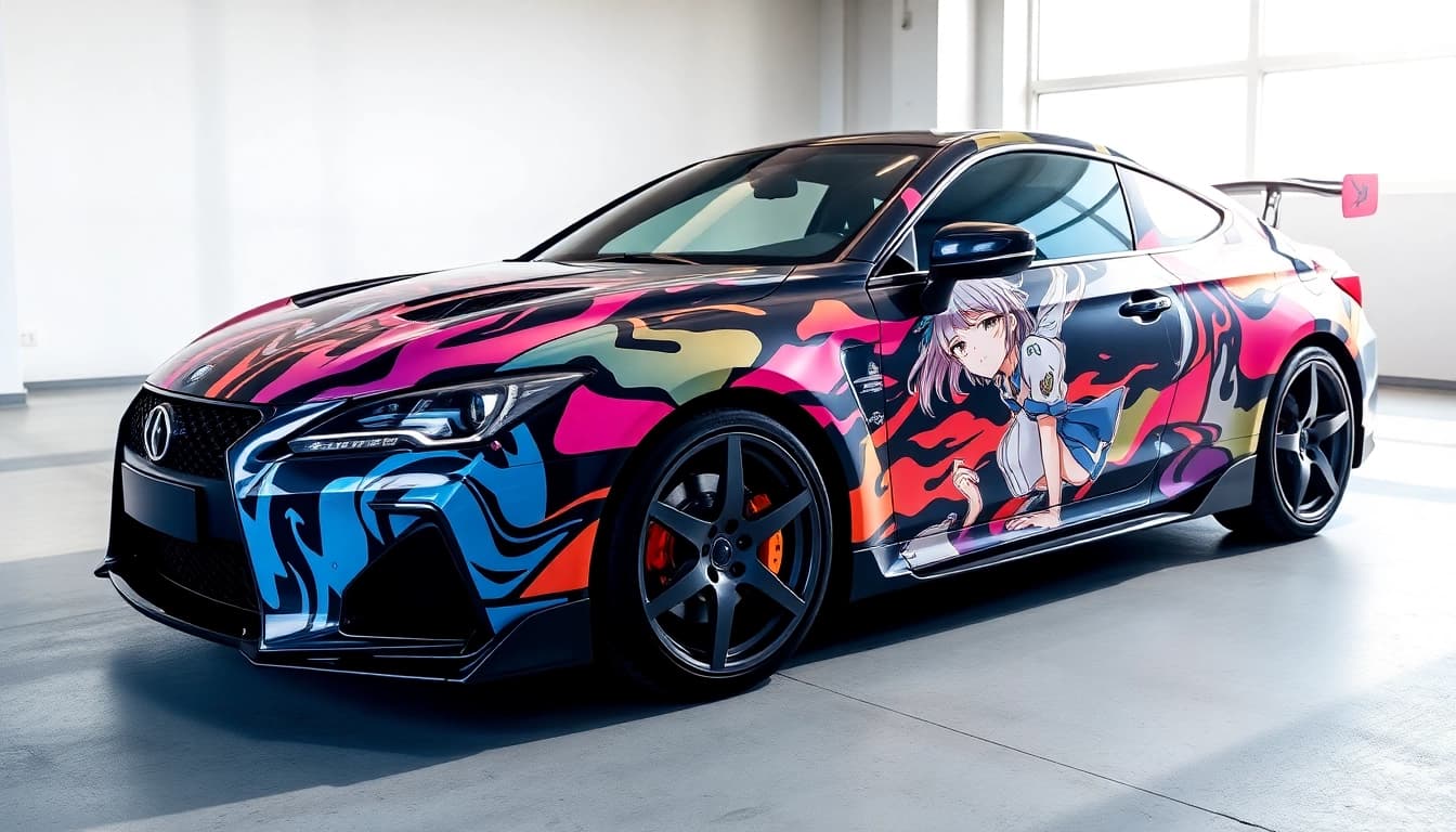 Find stunning car vinyl wrap near me that transforms your vehicle with unique anime designs.