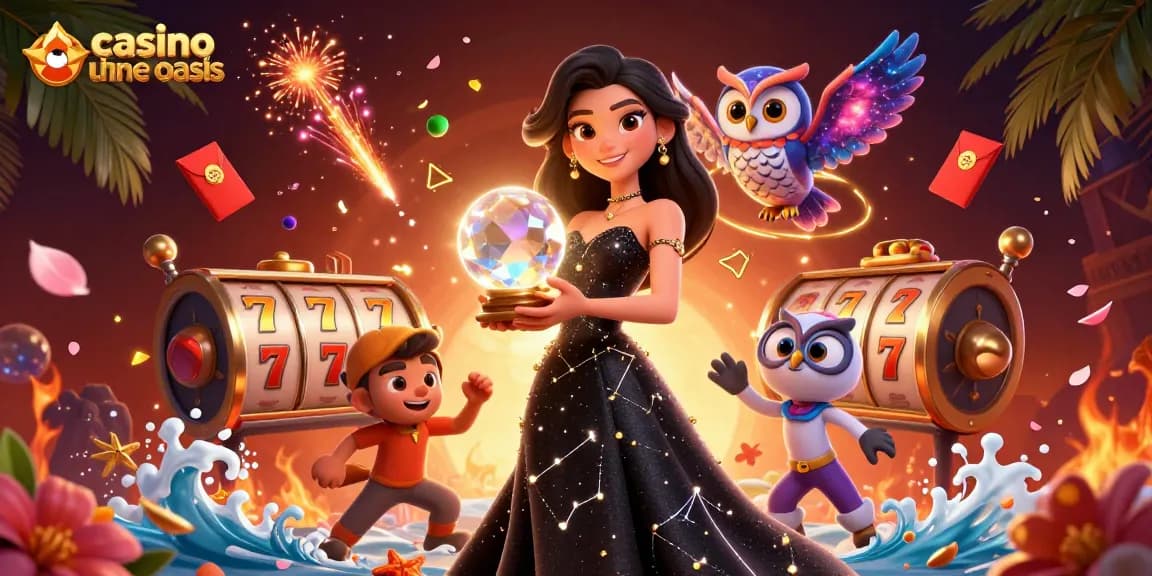 Experience the thrill of winning at a casino ohne oasis with vibrant 3D characters and slot games.