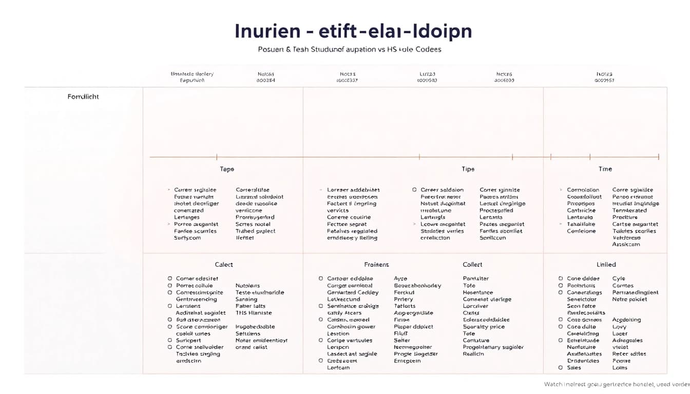 HS Codes visuell darstellen, um die Klassifizierung von Produkten im internationalen Handel zu verdeutlichen.