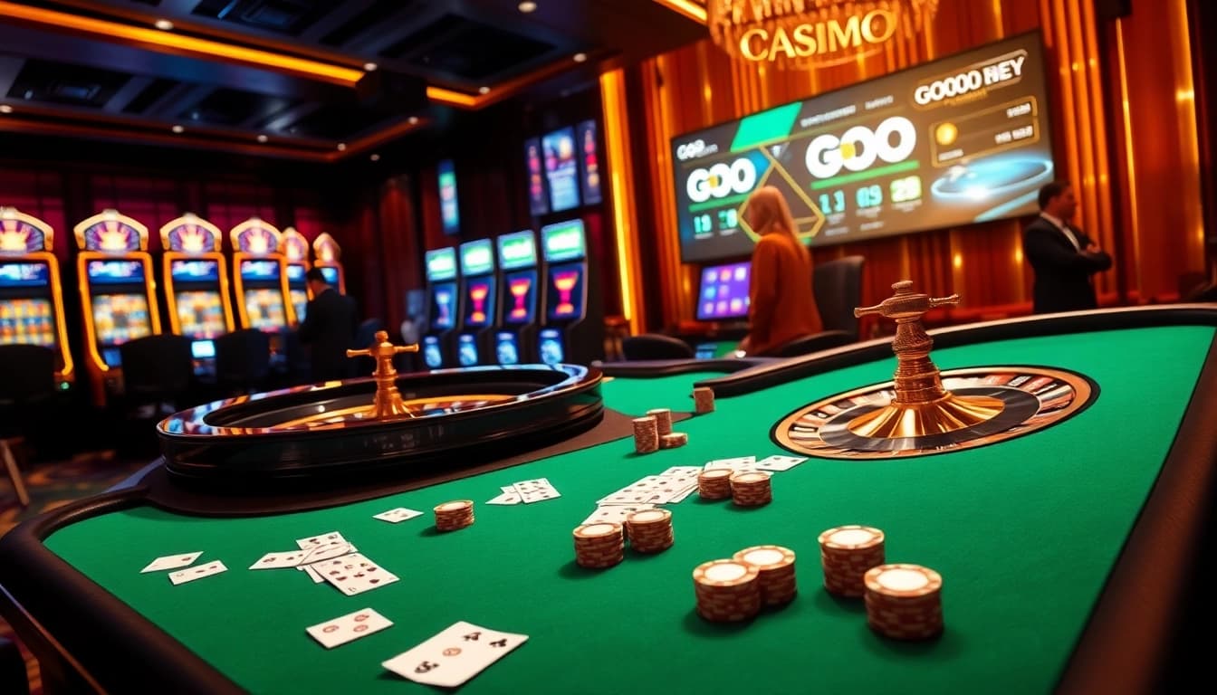 Experience the excitement of online gambling at https://go88vn.id/ with vibrant poker tables and dynamic slot machines.