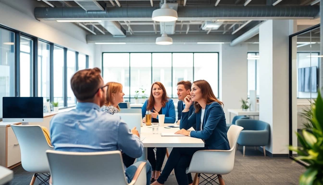 Aktuelle Stellenangebote finden und in einem modernen Büro arbeiten.