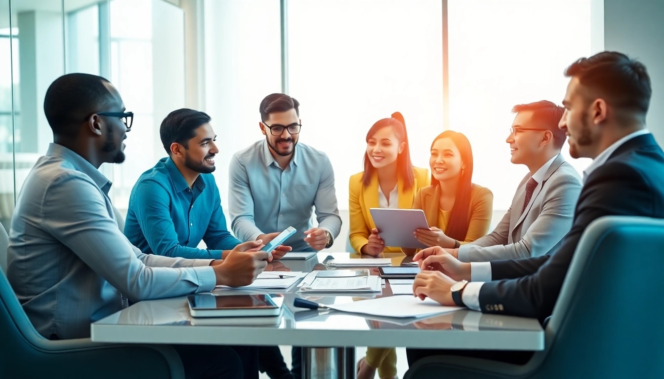 Headhunter Ingenieure engaged in a meeting to discuss recruitment strategies.