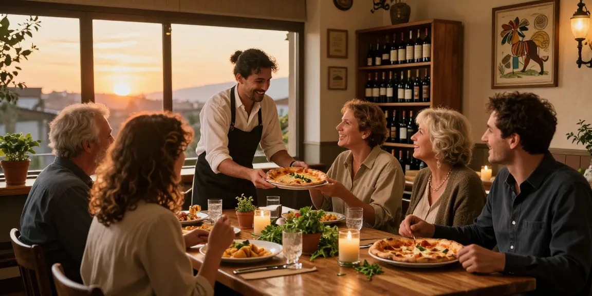Delicious Italian pizza and pasta served at Pizzeria Madera, showcasing pg soft flavors in a cozy dining atmosphere.