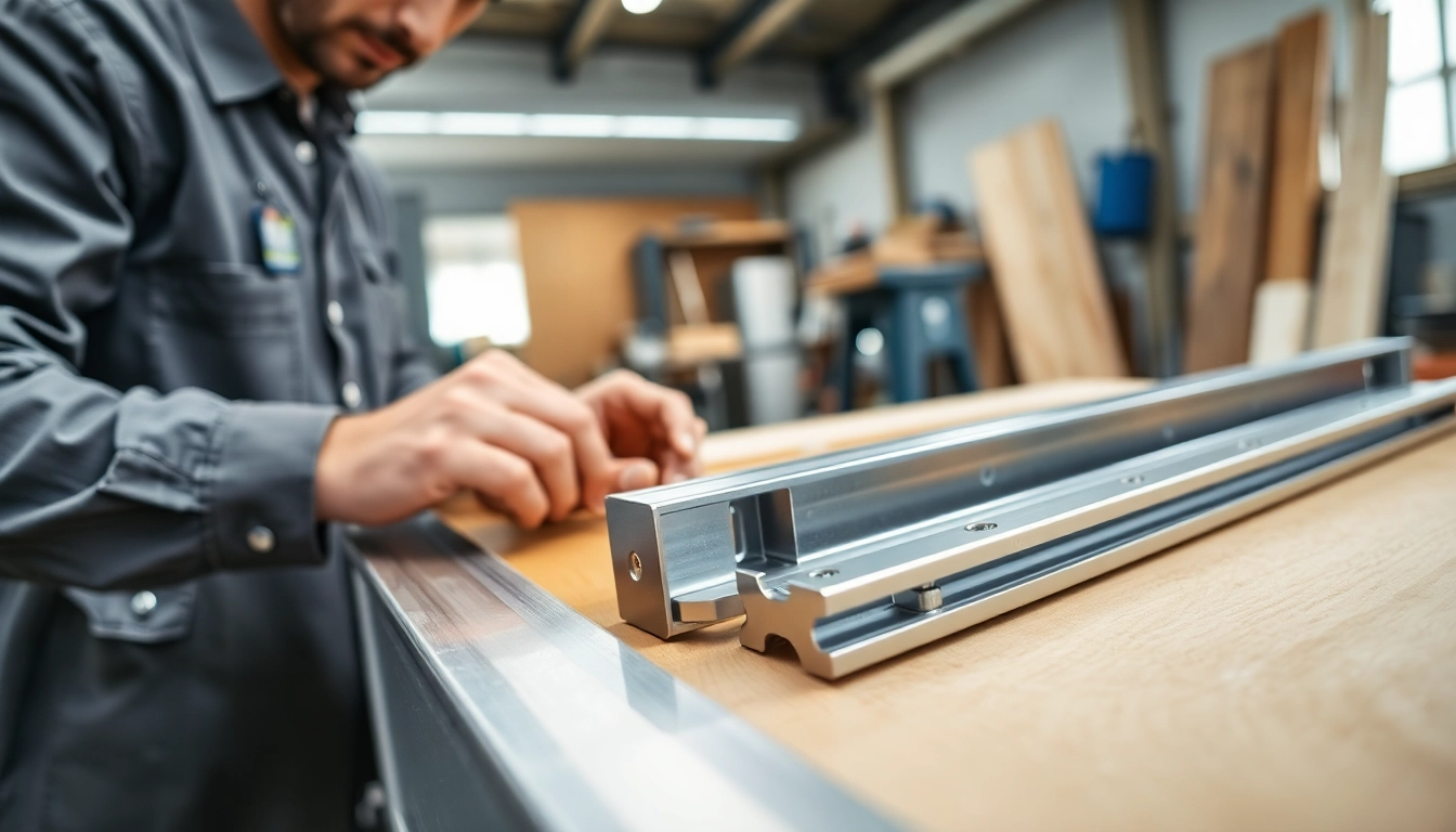 Hochwertige Drawer Slides Wholesale werden fachgerecht in einer modernen Werkstatt installiert.