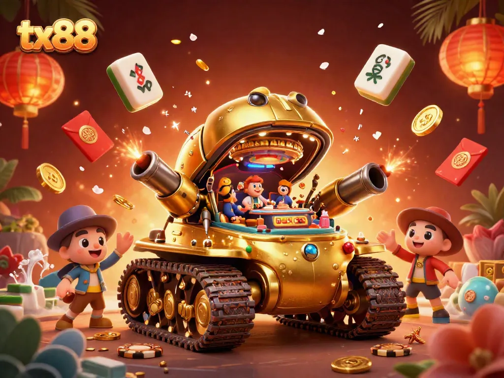 Experience thrilling wins at tx88's colorful casino, showcasing exciting gaming action and festive atmosphere.