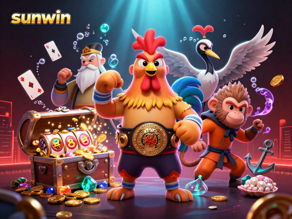 Experience thrilling gaming adventures with sunwin in this dynamic casino scene.