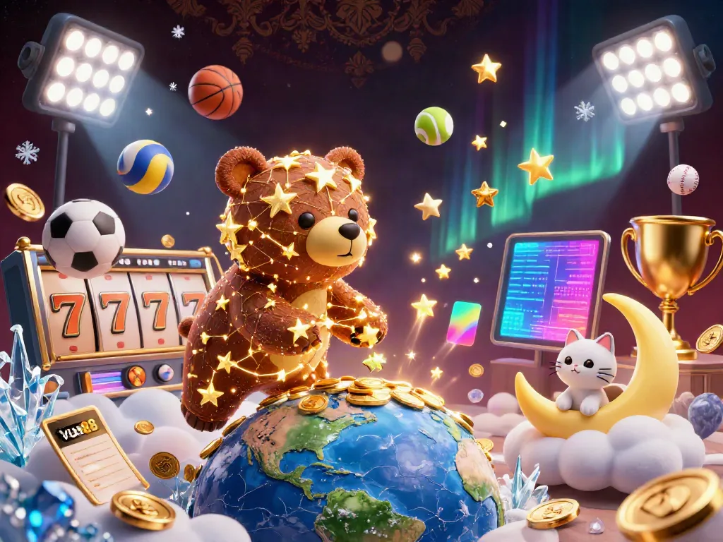Experience thrilling action at vua88 with golden coins and vibrant gaming elements in a dynamic 3D scene.