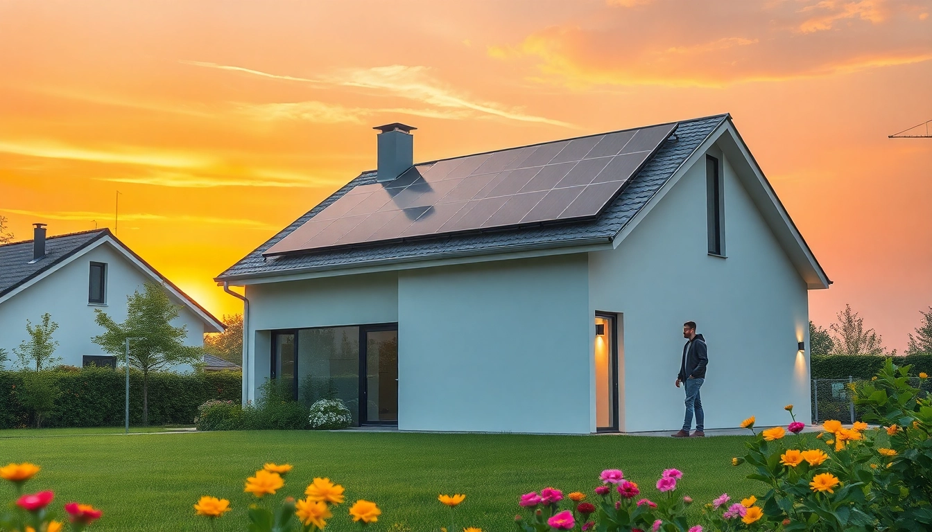 Erleben Sie den Kauf von Photovoltaik-Anlagen für Ihr modernes Zuhause, wo nachhaltige Energie auf stilvolles Design trifft.