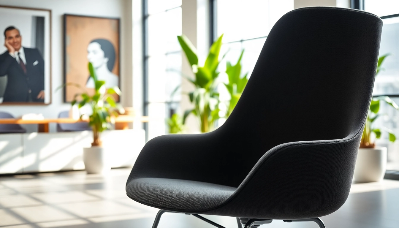 Refurbished Vitra Chair in a modern office setting showcasing elegance.