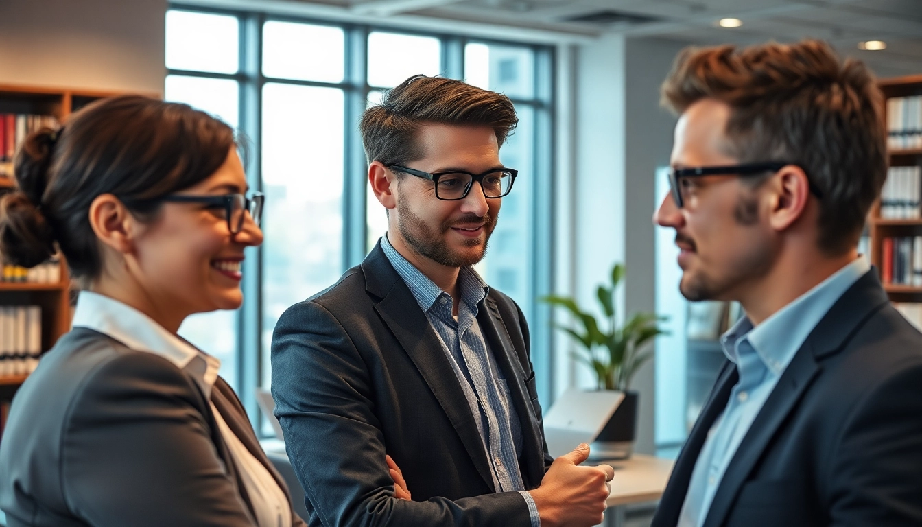 Professioneller Headhunter aus Oberhausen berät Bewerber in einem modernen Büro.