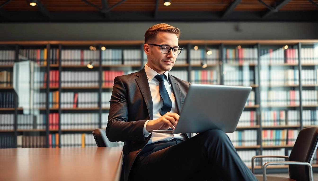 Headhunter IT analysiert Kandidaten im modernen Büro mit Laptop