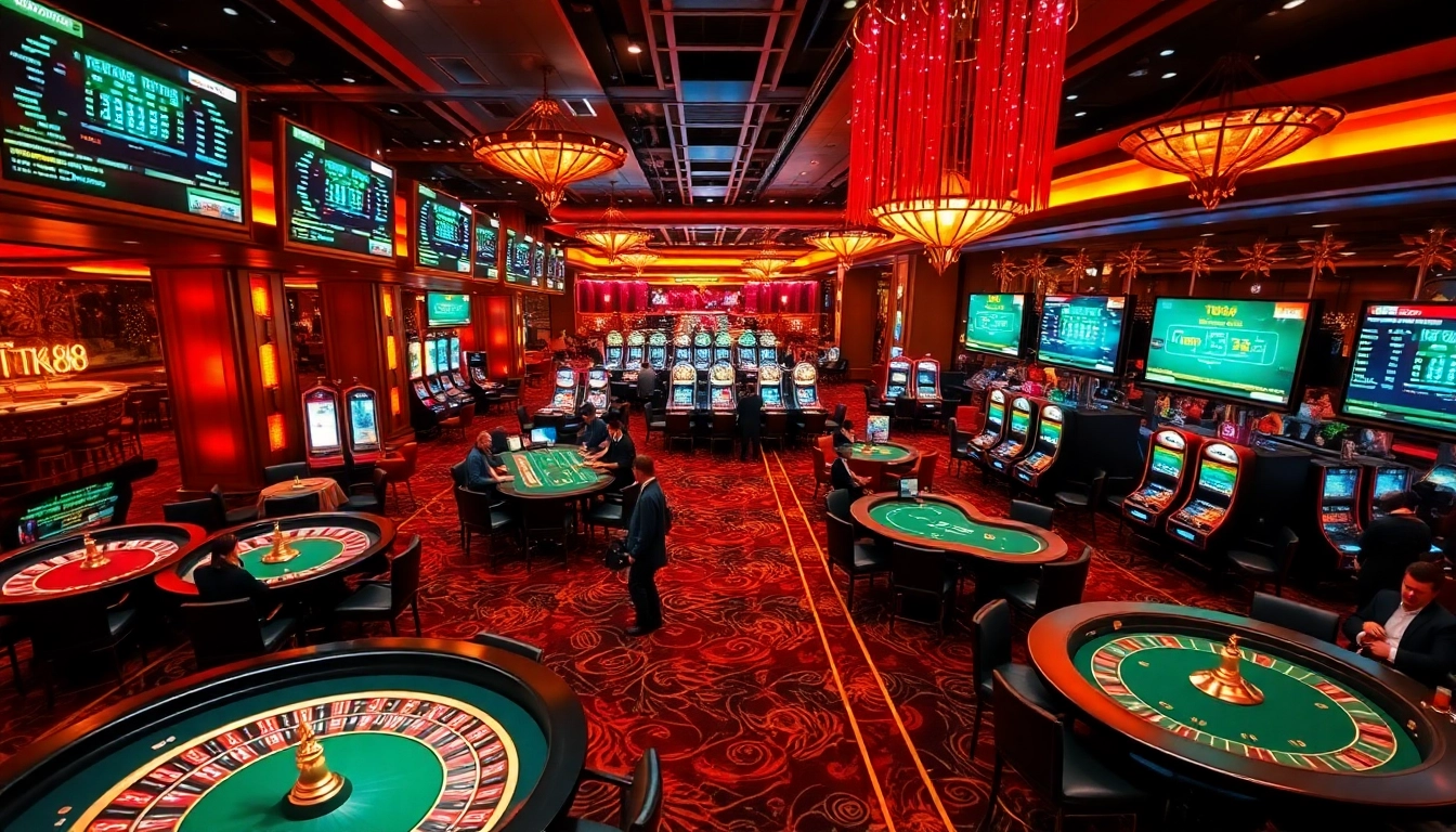 Winning on poker tables at TK88 Casino, capturing the excitement of online gambling.