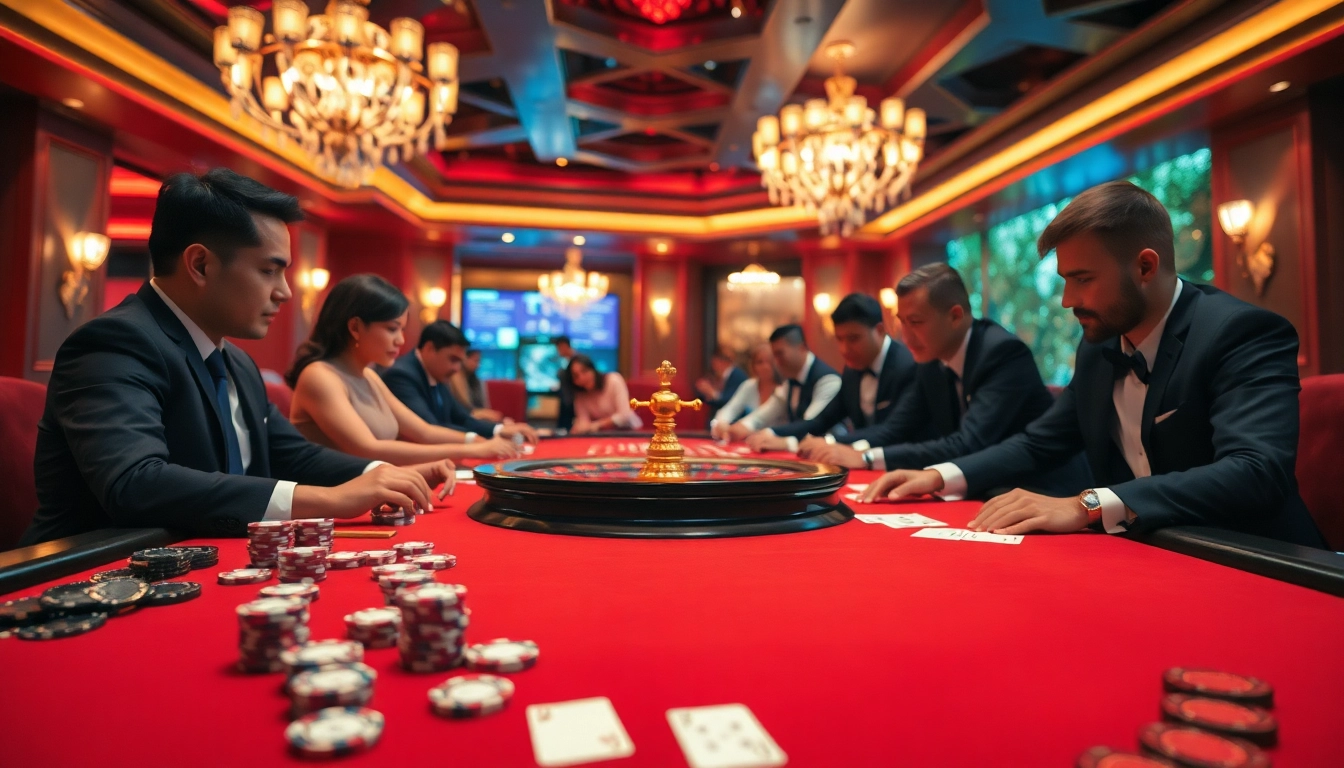 Experience exhilarating gaming moments at Trang chủ S8 with vibrant casino elements and professional players.
