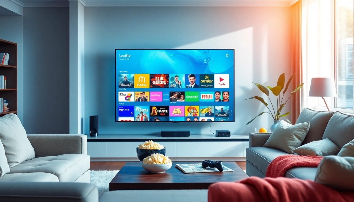 Engaging streaming interface of Lauthaitv with vibrant show thumbnails.