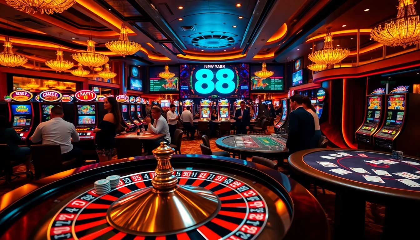 Experience thrilling gameplay at new 88, featuring dynamic roulette and poker action.