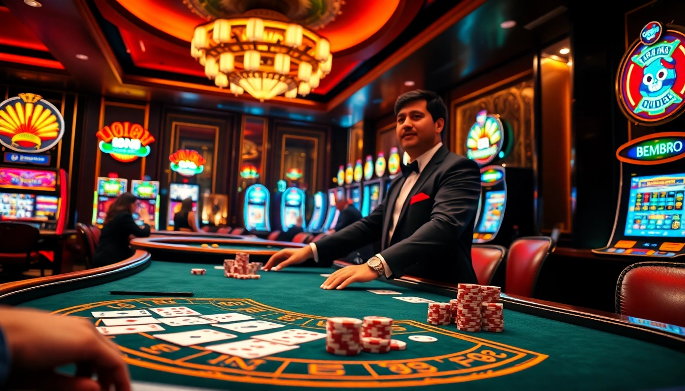Experience thrilling gameplay at bem88 with vibrant casino tables and exciting live dealers.