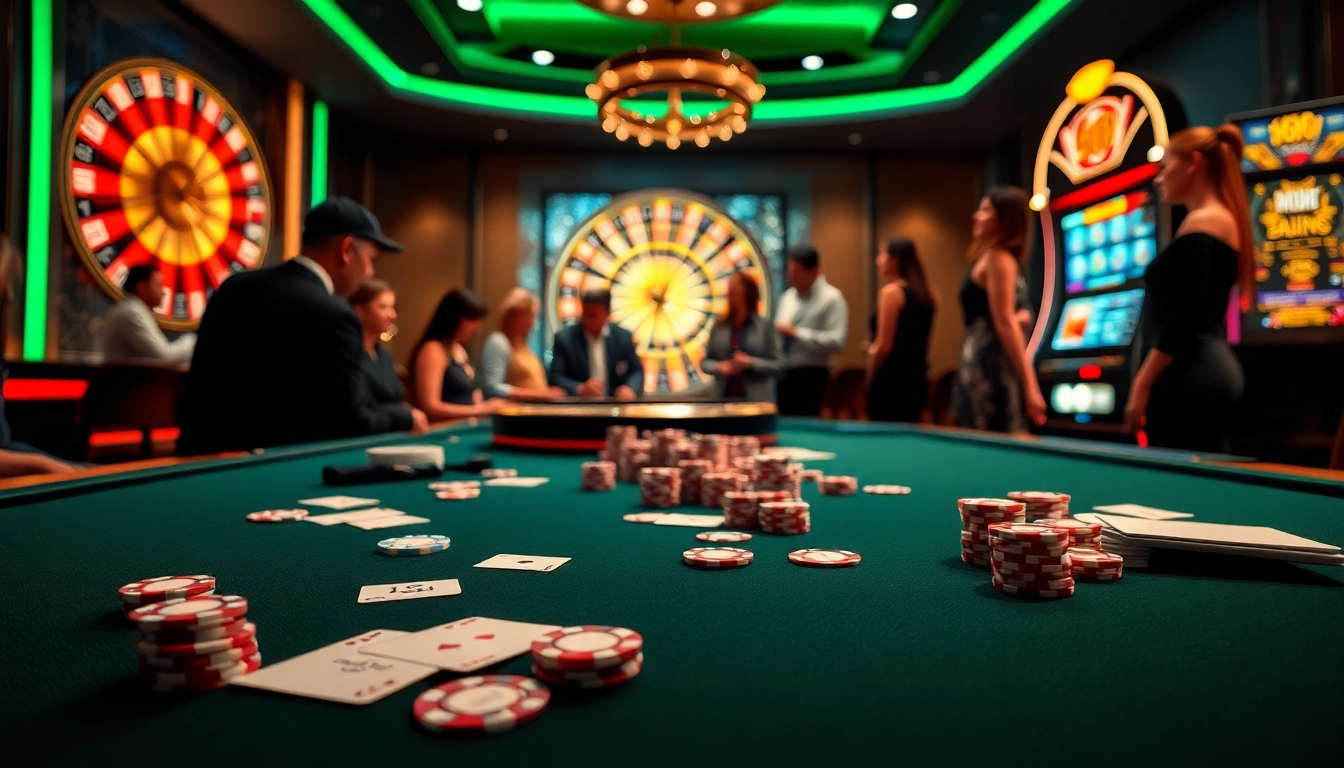 Experience the thrill of gambling with 888new.com at a luxurious casino table surrounded by action.