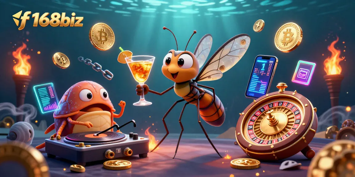 Experience the thrill of gambling at f168biz with its vibrant casino elements and dynamic characters.